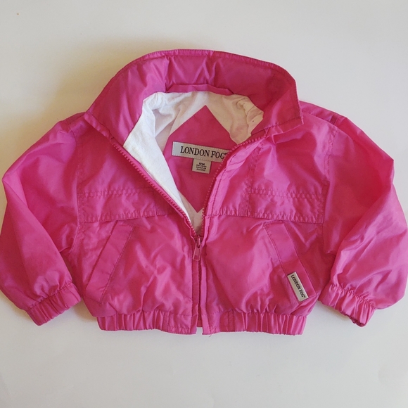 baby girl pink raincoat